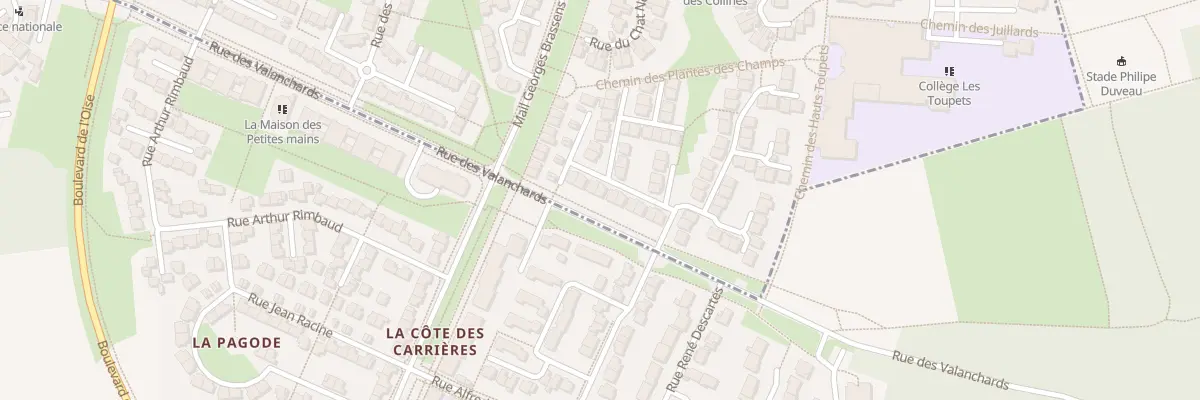 Plan du 13 Rue des Rouges Gorges à Vauréal