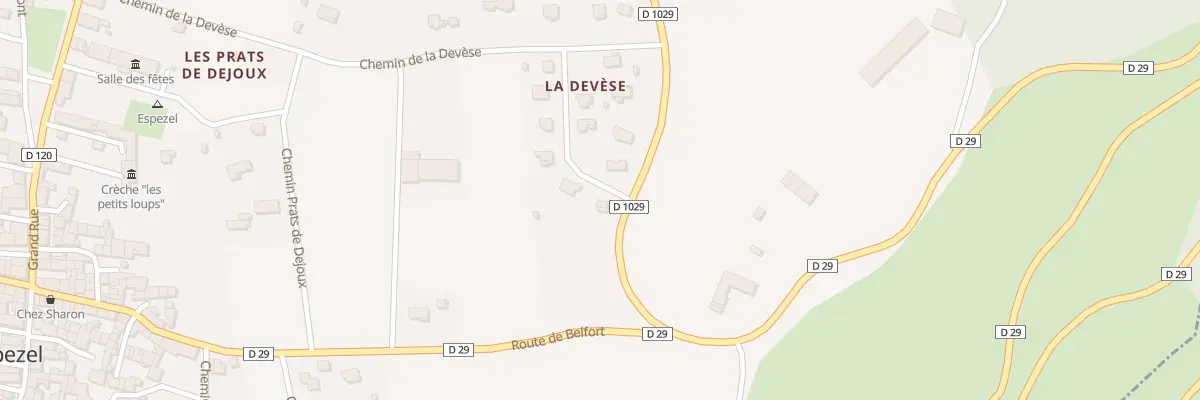 Plan du 222 La Devese à Espezel