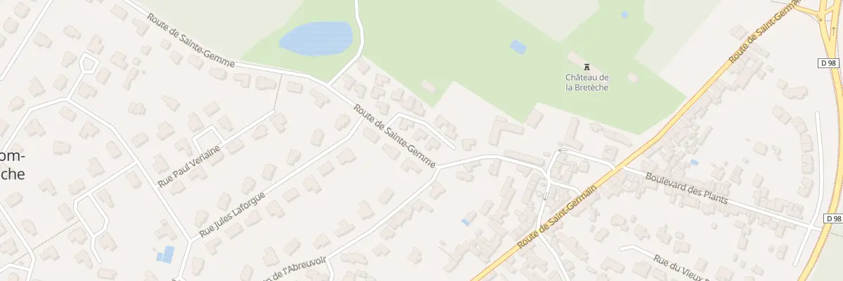 Plan du 4 Rue A J de Pommereu à Saint-Nom-la-Bretèche