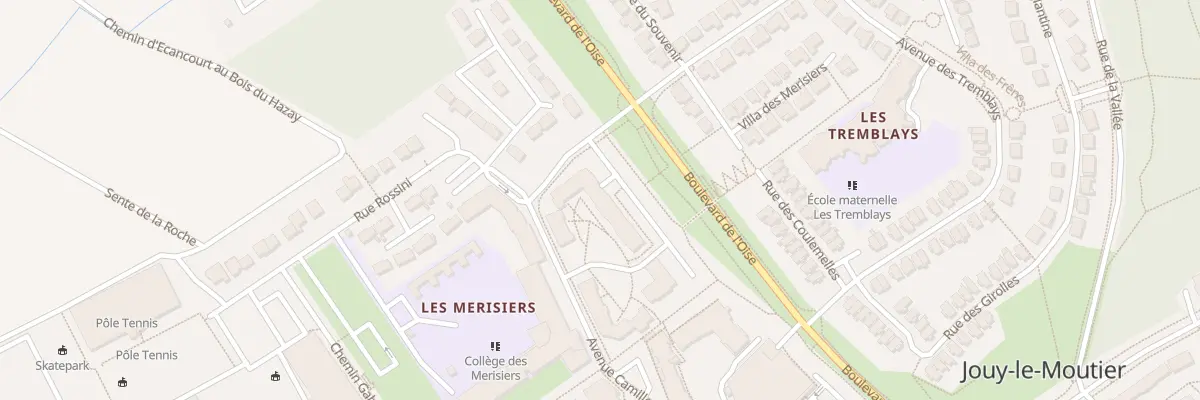 Plan du 22 Av Camille Saint Saens à Jouy-le-Moutier