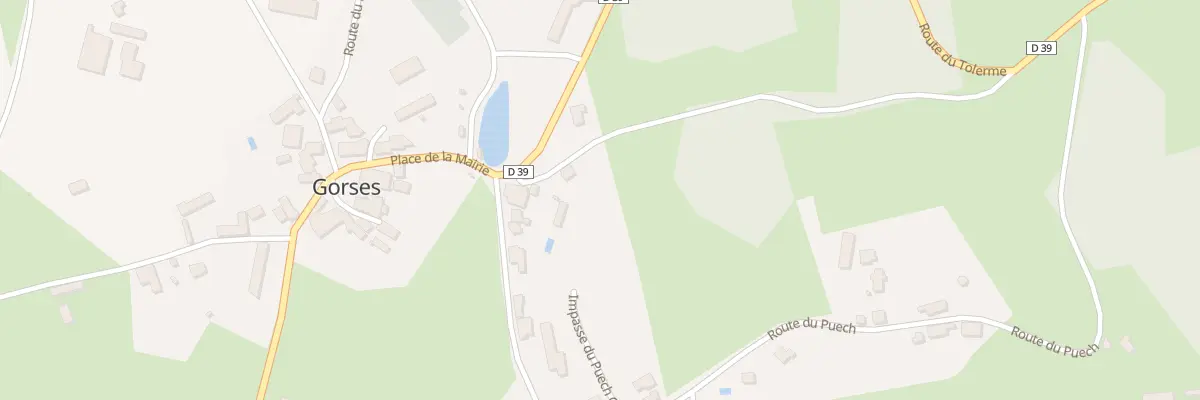 Plan du 24 Au Puech Ouest à Gorses