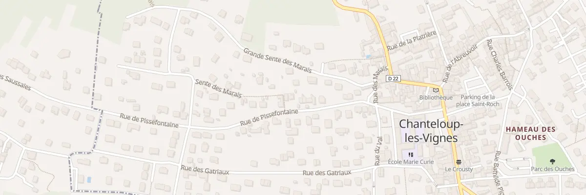 Plan du 30 Rue de Pissefontaine à Chanteloup-les-Vignes