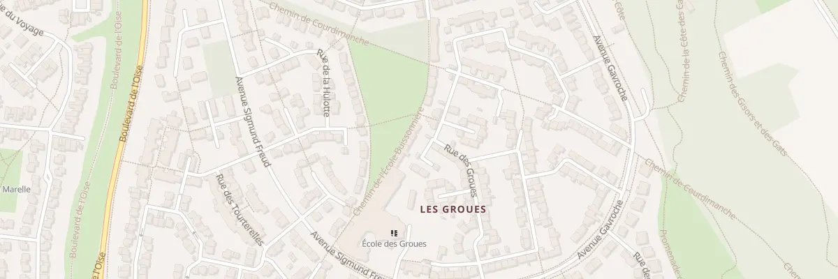 Plan du 75 Rue des Groues à Vauréal
