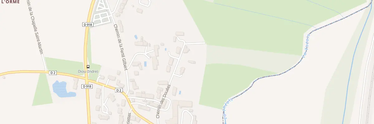 Plan du 9056 Che des Douees à Diou