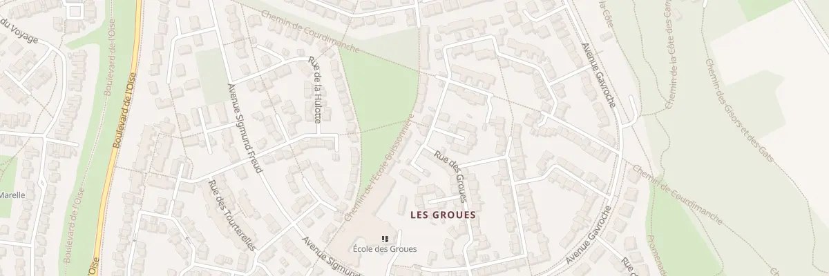 Plan du 77 Rue des Groues à Vauréal