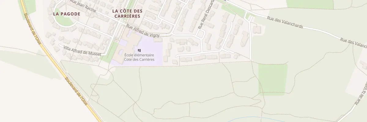 Plan du 21 Rue Nicolas Boileau à Jouy-le-Moutier