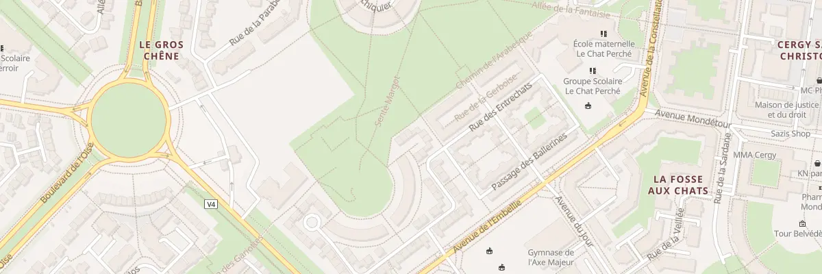 Plan du 7 Pas du Menuet à Cergy