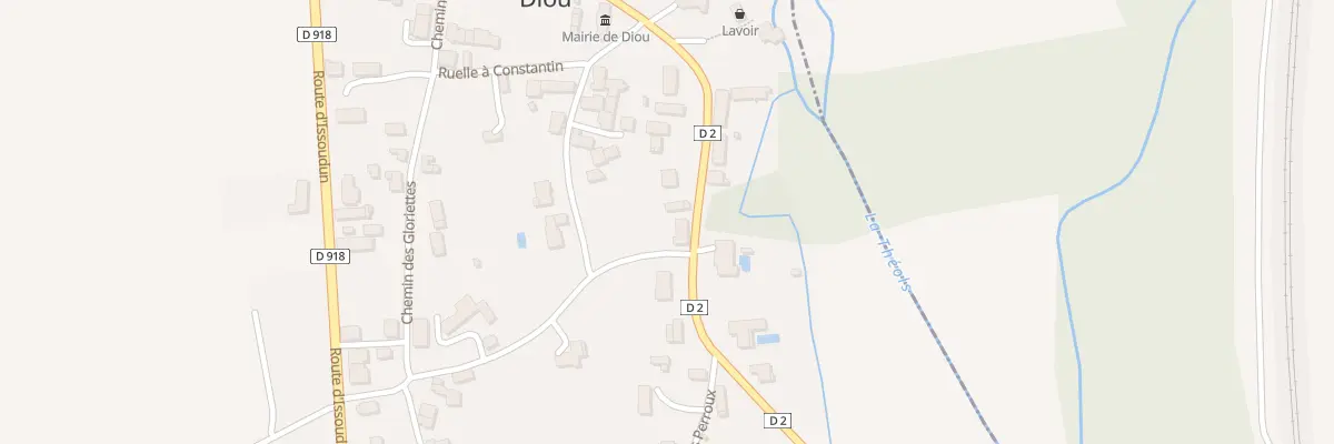 Plan du 500 Che du Gue à Diou