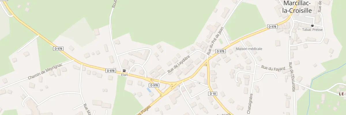 Plan du 4 Rue de Leydière à Marcillac-la-Croisille