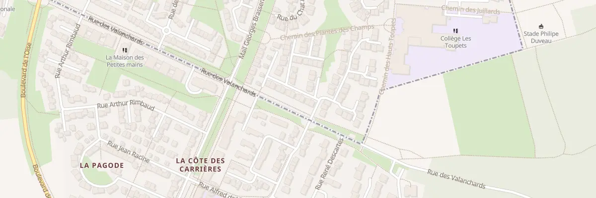 Plan du 7 Rue des Rouges Gorges à Vauréal