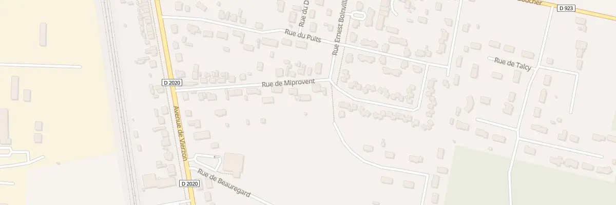 Plan du 20 Rue de Miprovent à Lamotte-Beuvron