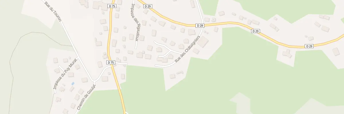 Plan du 14 Rue des Châtaigniers à Servières-le-Château