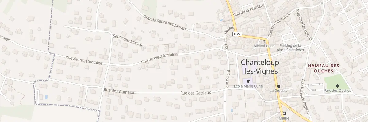 Plan du 23 Rue de Pissefontaine à Chanteloup-les-Vignes