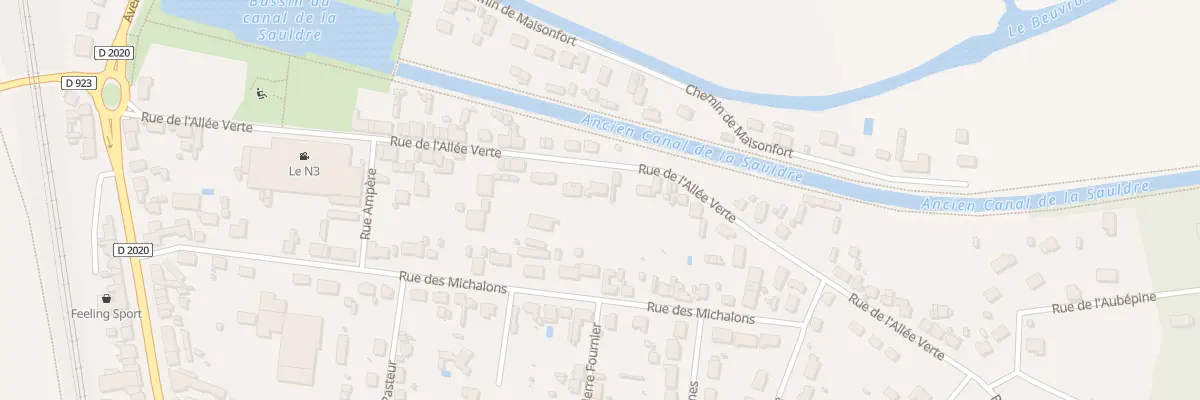Plan du 46 Rue de l’Allée Verte à Lamotte-Beuvron