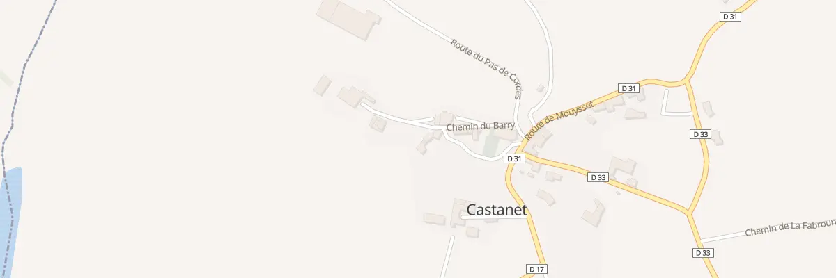 Plan du 5010 Le Barry à Castanet