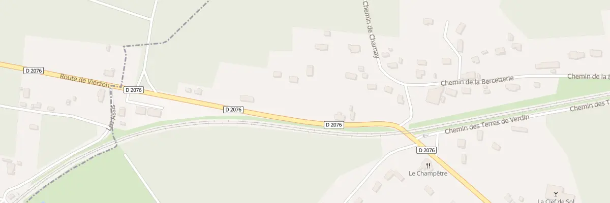 Plan du 92 Rte de Tours à Vierzon
