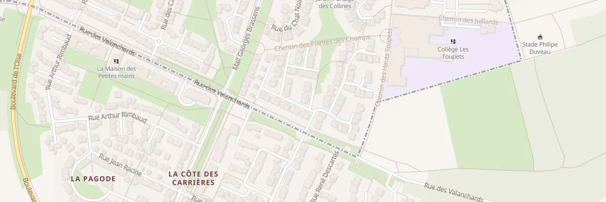 Plan du 67 Rue des Rouges Gorges à Vauréal