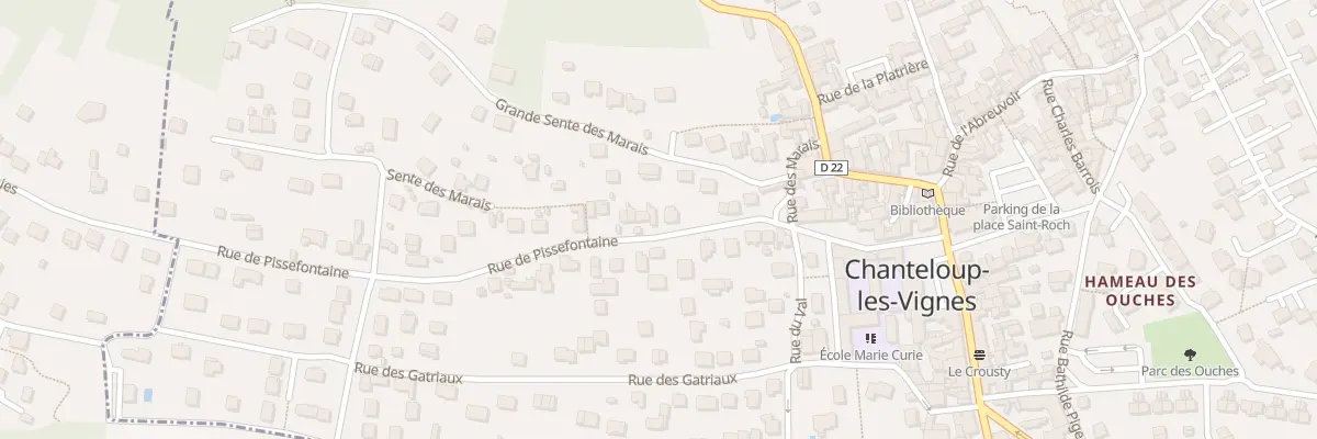 Plan du 22 Rue de Pissefontaine à Chanteloup-les-Vignes