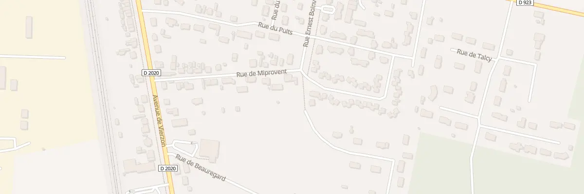 Plan du 22 Rue de Miprovent à Lamotte-Beuvron