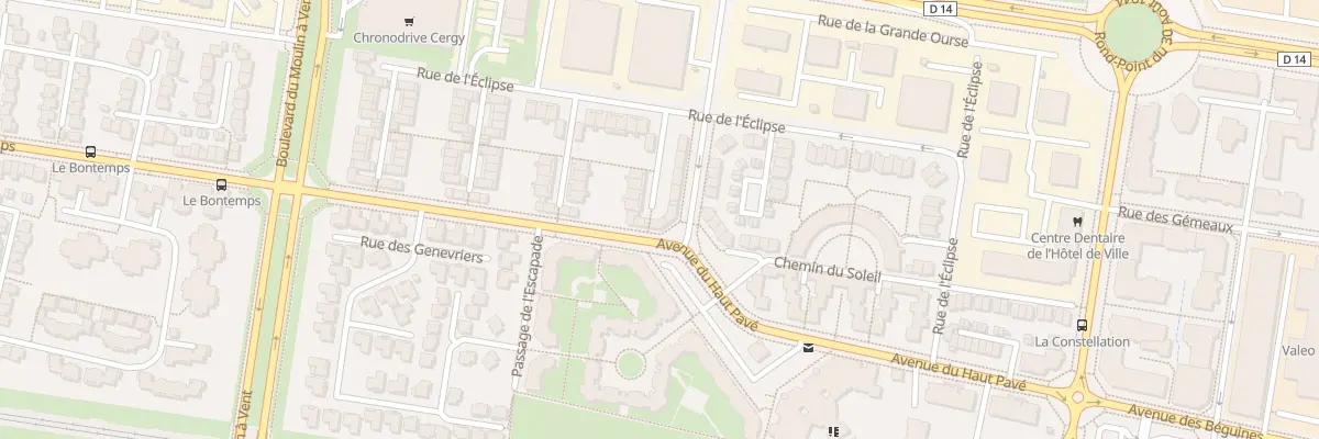 Plan du 24 Av du Haut Pavé à Cergy