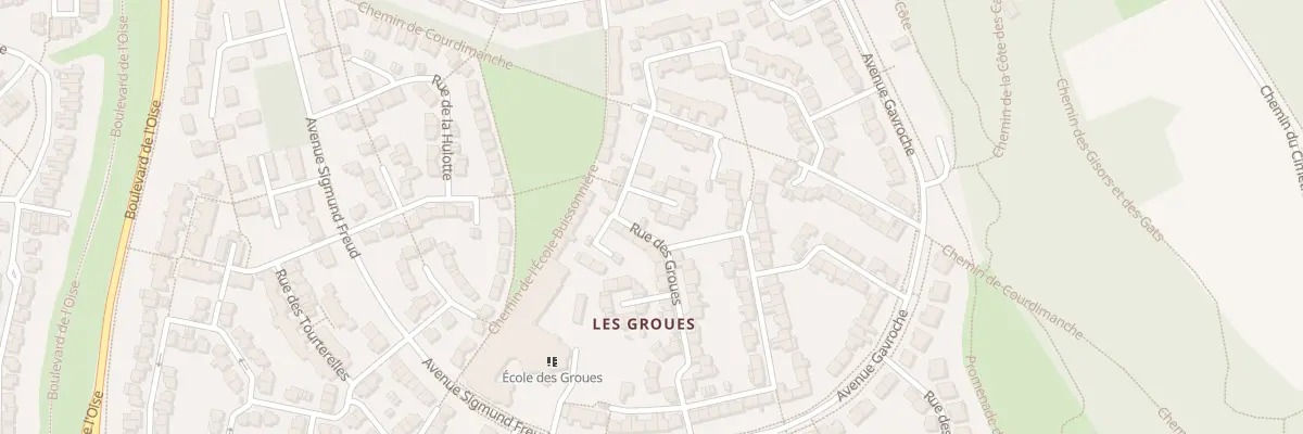 Plan du 38 Rue des Groues à Vauréal