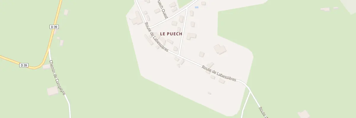 Plan du 4 Au Puech Ouest à Gorses