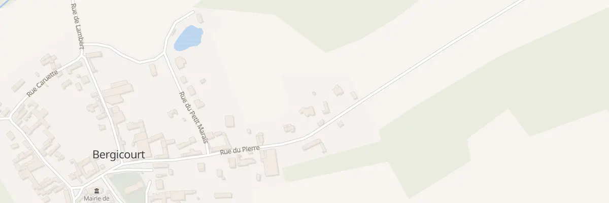 Plan du 20B Rue du Pierre à Bergicourt