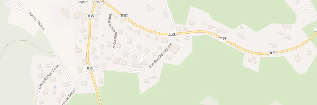 Plan du 8 Rue des Châtaigniers à Servières-le-Château