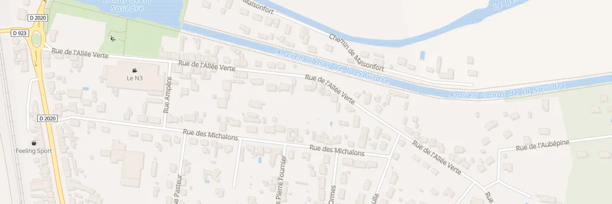 Plan du 50 Rue de l’Allée Verte à Lamotte-Beuvron