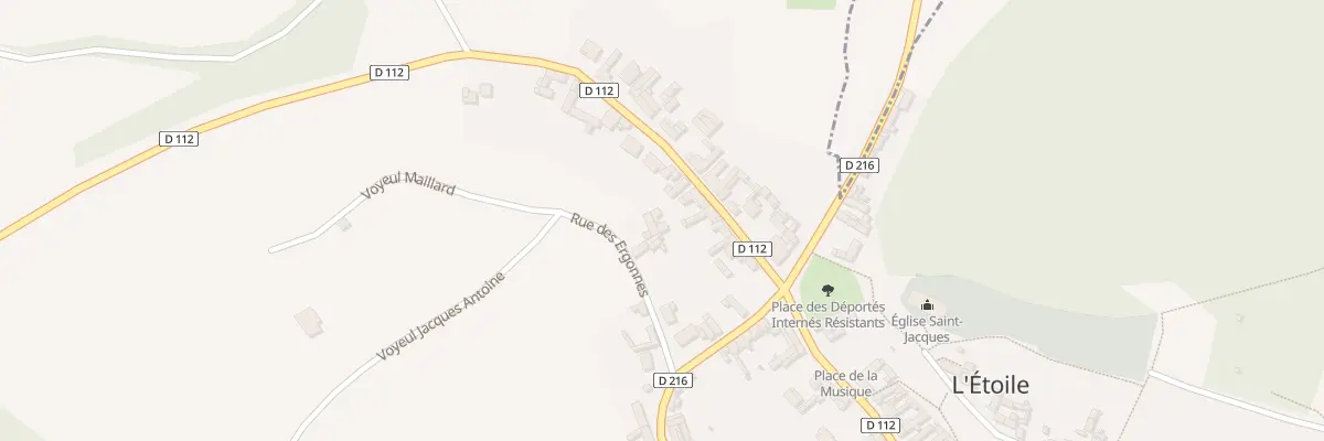 Plan du 12 Rue des Ergonnes à L’Étoile