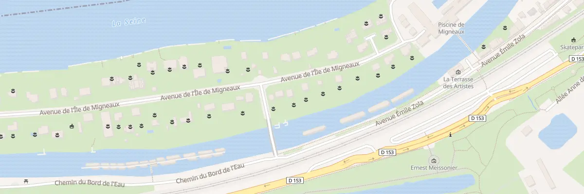 Plan du 7 Av de l’Ile de Migneaux à Poissy