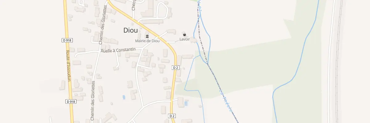Plan du 5043 Le Bourg à Diou