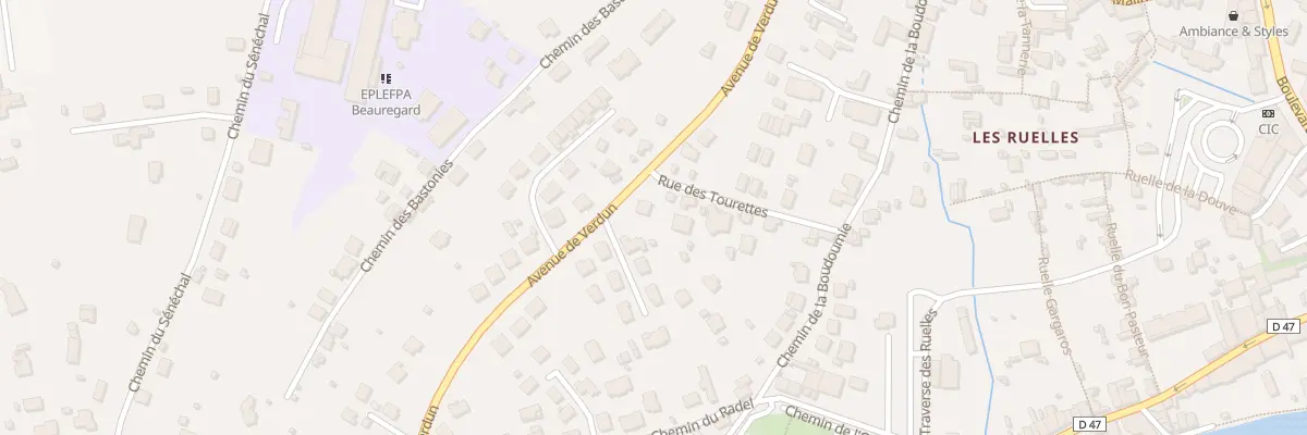 Plan du 11 Rue des Tourettes à Villefranche-de-Rouergue
