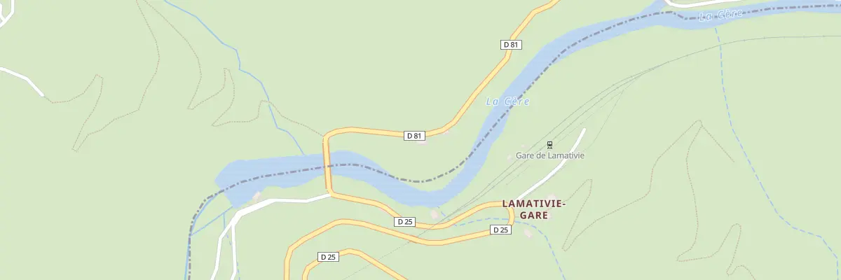 Plan du 1 Rte de Lamativie à Camps-Saint-Mathurin-Léobazel