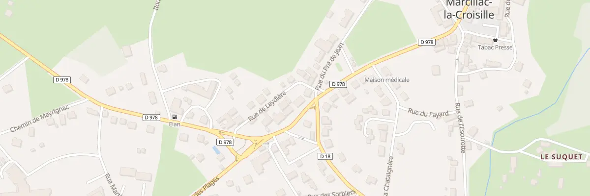 Plan du 6 Rte de l’Ancienne Gare à Marcillac-la-Croisille