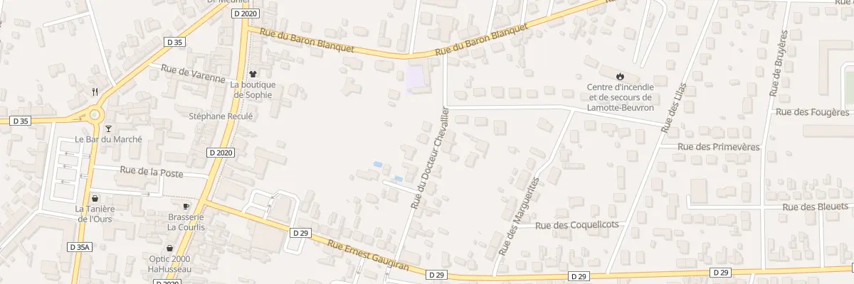 Plan du 13 Rue du Doc Chevallier à Lamotte-Beuvron