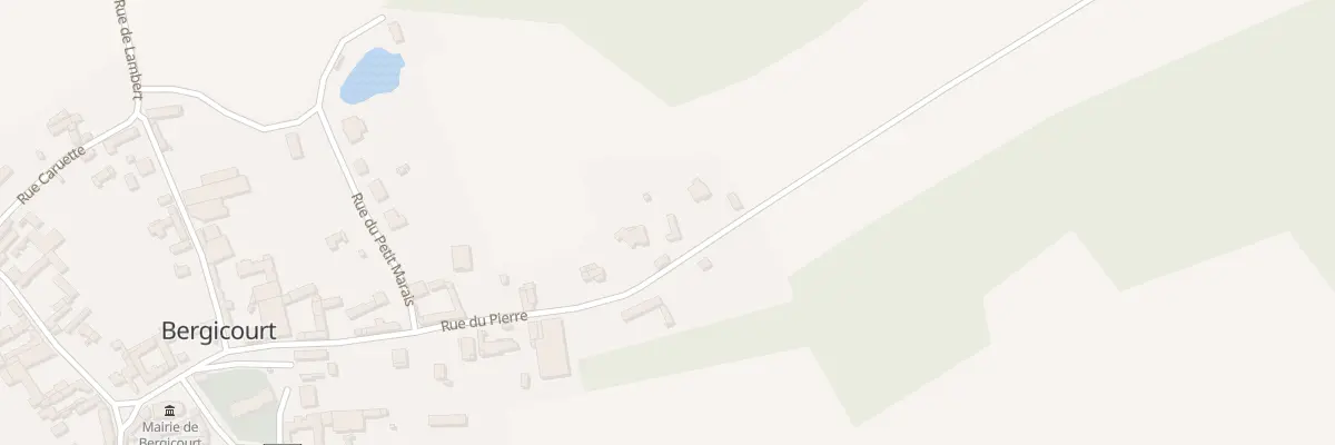 Plan du 20 Rue du Pierre à Bergicourt
