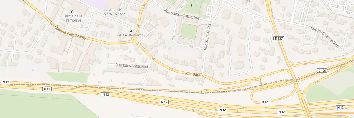 Plan du 19 Rue Baudin à Bois-d’Arcy