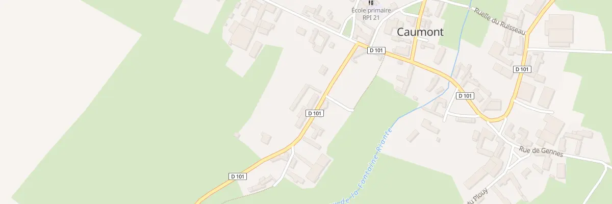 Plan du 1 Rue de Tollent à Caumont