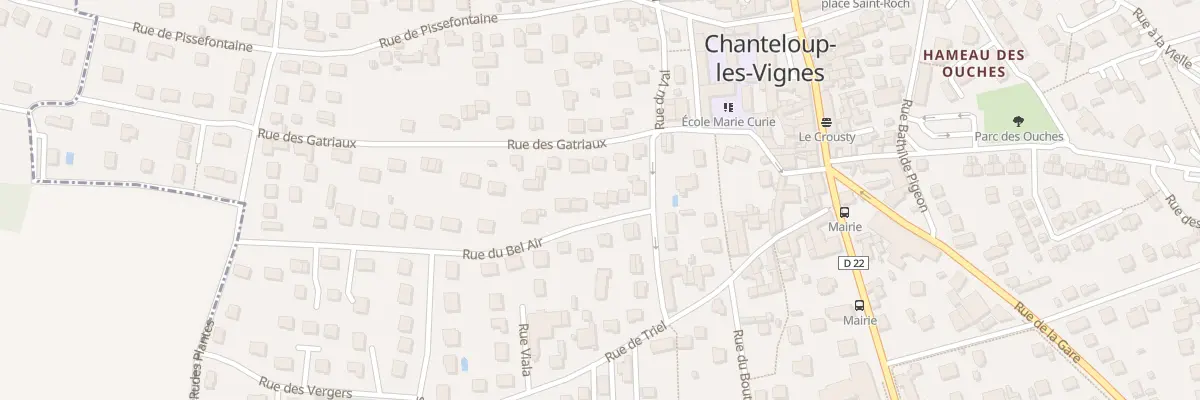 Plan du 2T Rue du Bel Air à Chanteloup-les-Vignes