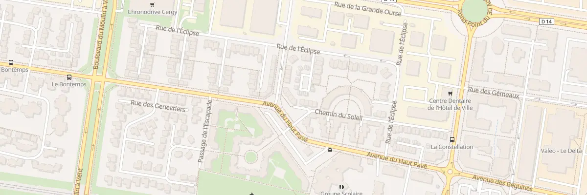 Plan du 4 Av de l’Ados à Cergy