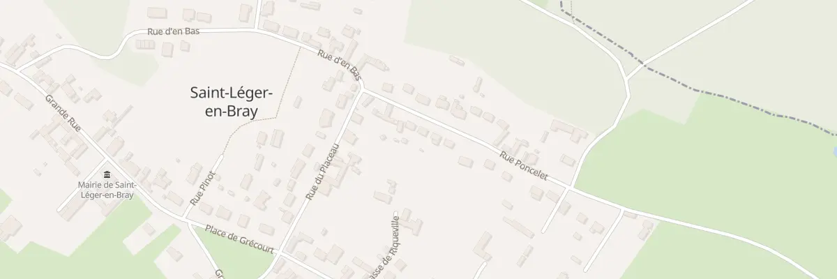 Plan du 8 Rue Poncelet à Saint-Léger-en-Bray