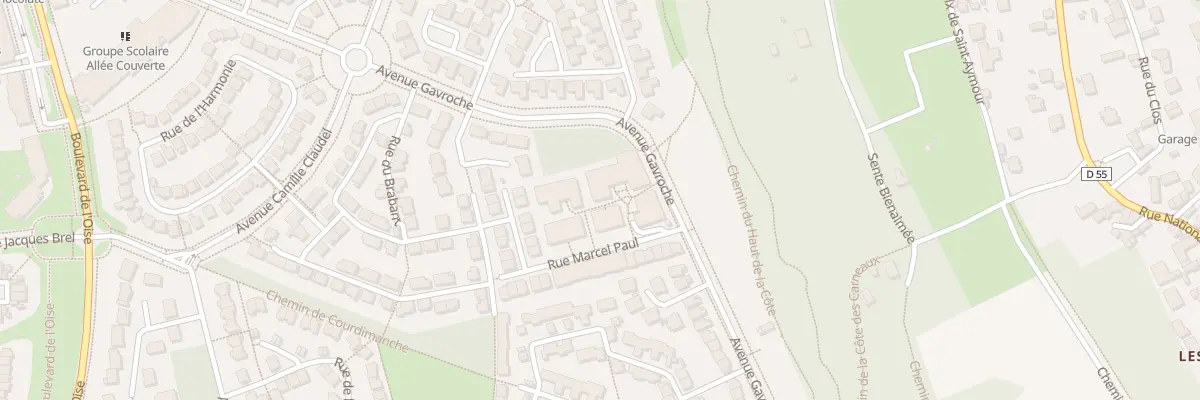 Plan du 8 Rue Marcel Paul à Vauréal