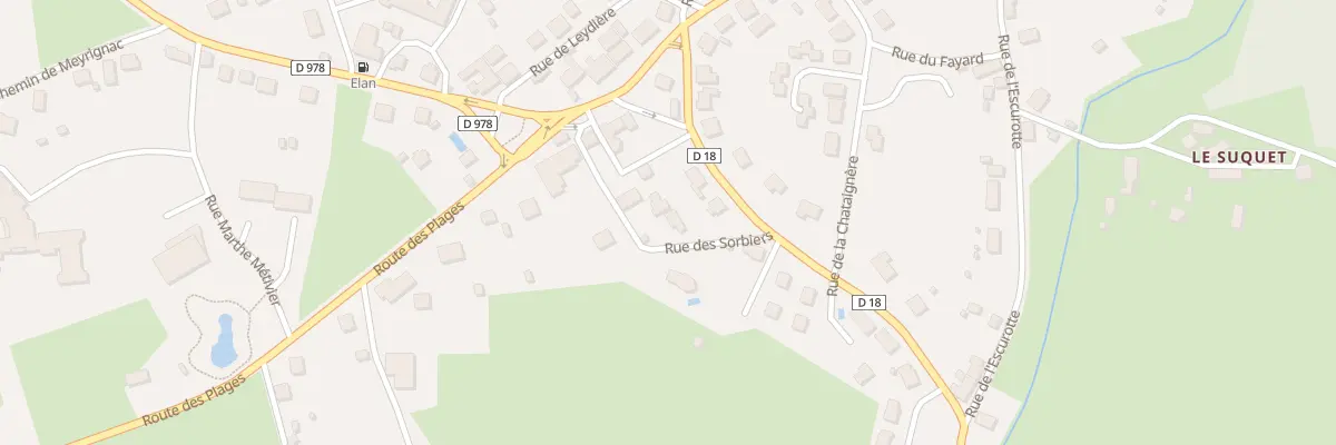 Plan du 2 Rue des Sorbiers à Marcillac-la-Croisille