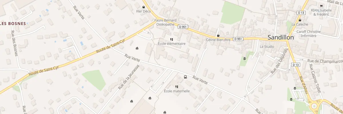 Plan du 1227 Rue Verte à Sandillon