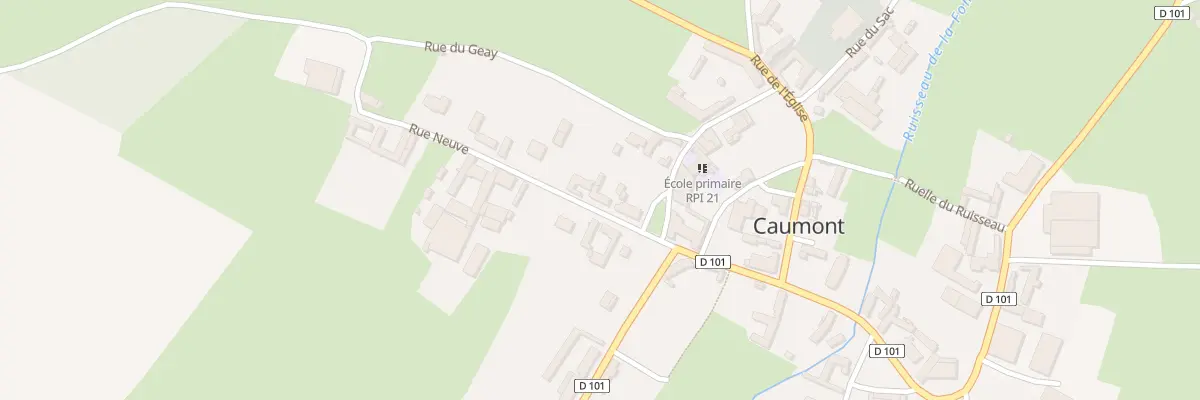 Plan du 3 Rue Neuve à Caumont