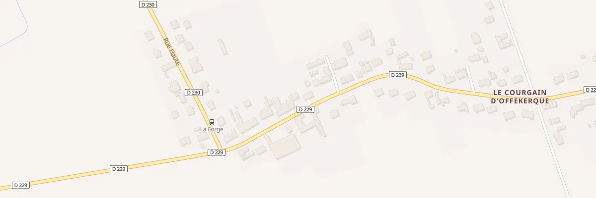 Plan du 68 Rue du Courgain à Offekerque