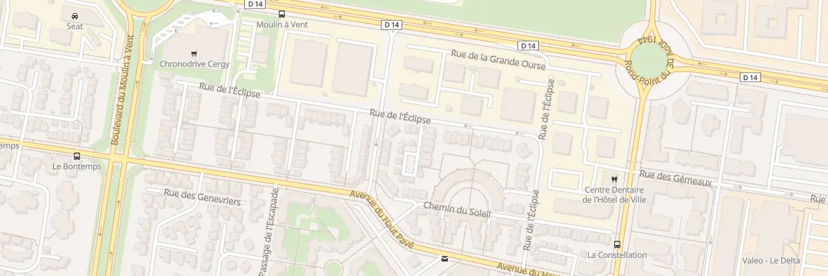 Plan du 39 Rue de l’Eclipse à Cergy