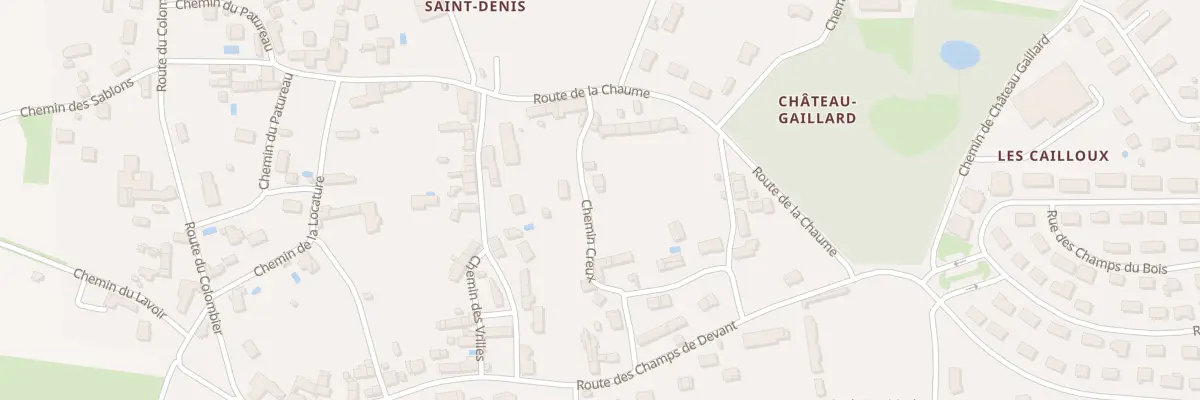 Plan du 5 Che Creux à Reuilly
