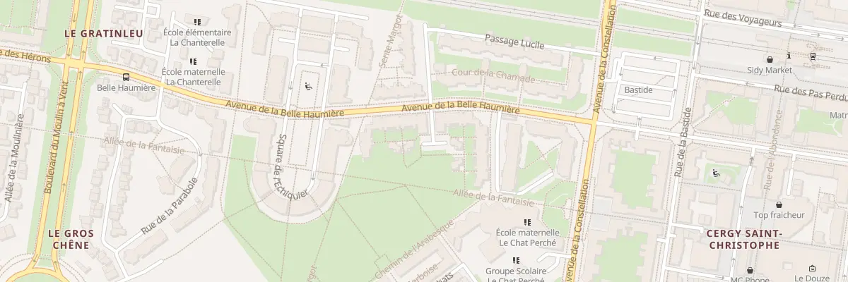 Plan du 23 Av de la Belle Heaumière à Cergy